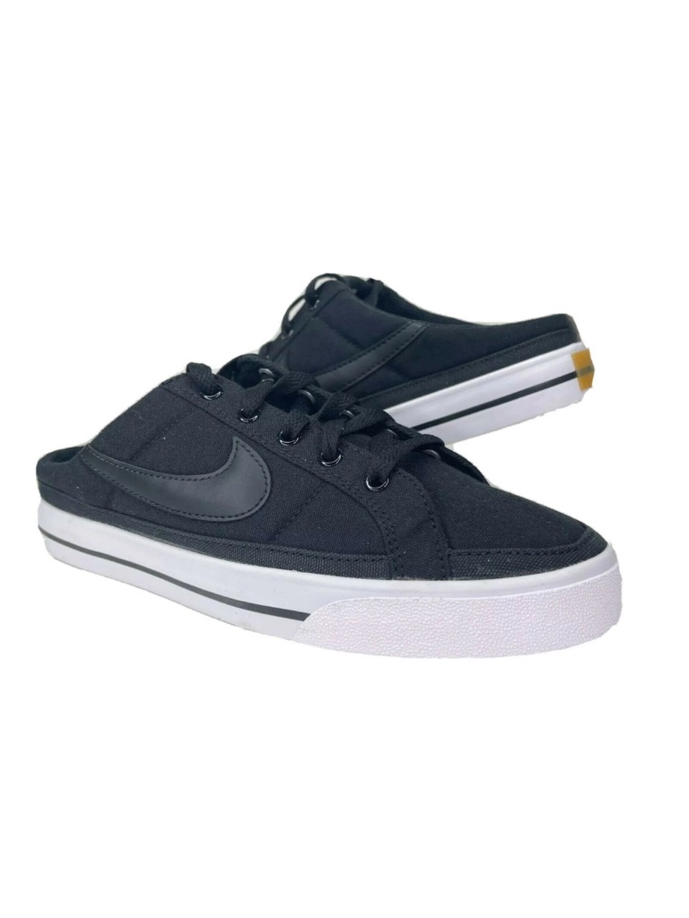 Nike Legacy  Slip-on Mules - Black Canvas Sneakers - 8.5 NEW